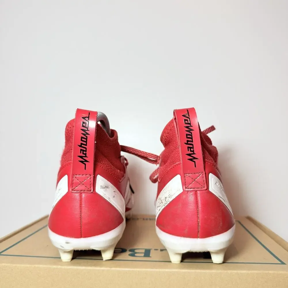 Adidas Cleats Size 5.5 Mens 7 Womens Adizero Impact Red White Football Shoes